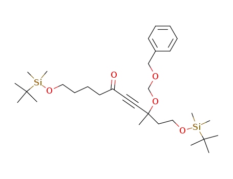 8-benzyloxymethoxy-1,10-bis-(<i>tert</i>-butyl-dimethyl-silanyloxy)-8-methyl-dec-6-yn-5-one