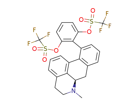 trifluoro-methanesulfonic acid 2-(6-methyl-5,6,6a,7-tetrahydro-4<i>H</i>-dibenzo[<i>de</i>,<i>g</i>]quinolin-11-yl)-3-trifluoromethanesulfonyloxy-phenyl ester
