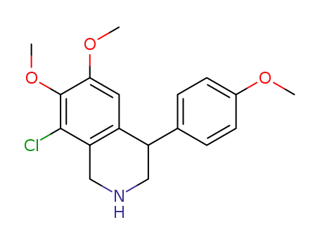 8-chloro-6,7-dimethoxy-4-(p-methoxyphenyl)-1,2,3,4-tetrahydroisoquinoline