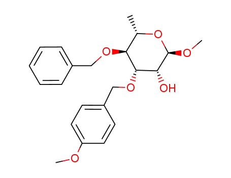 methyl 4-O-benzyl-3-O-(4-methoxybenzyl)-α-L-rhamnopyranoside