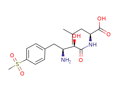 L-Leucine, N-[(2S,3R)-3-amino-2-hydroxy-4-[4-(methylsulfonyl)phenyl]-1-oxobutyl]-