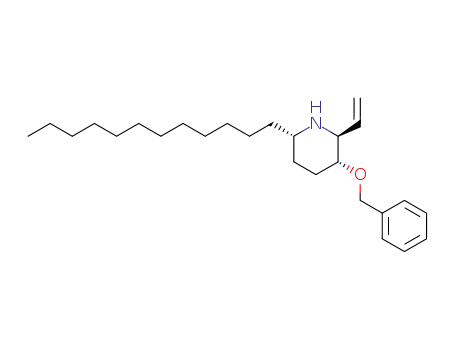(2S,3R,6S)-3-benzyloxy-6-dodecyl-2-vinylpiperidine