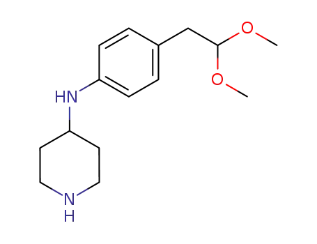 4-Piperidinamine, N-[4-(2,2-dimethoxyethyl)phenyl]-