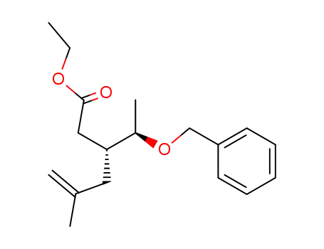 ethyl syn-3-(1-(benzyloxy)ethyl)-5-methyl-5-hexenoate
