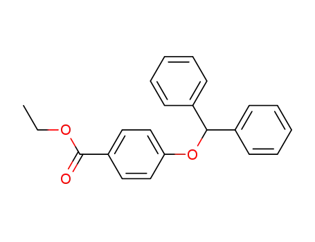 Molecular Structure of 204840-46-0 (ethyl 4-(1,1-diphenylmethoxy)benzoate)