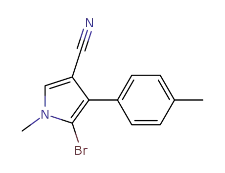 1H-Pyrrole-3-carbonitrile, 5-bromo-1-methyl-4-(4-methylphenyl)-