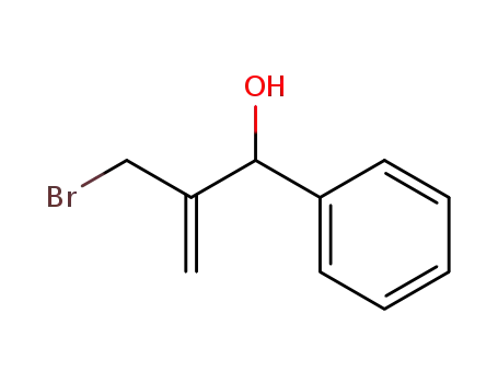 Molecular Structure of 161153-02-2 (Benzenemethanol, a-[1-(bromomethyl)ethenyl]-)