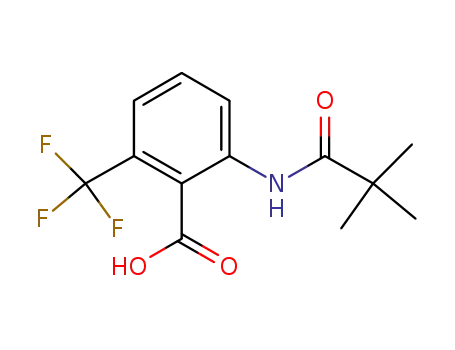 Benzoic acid, 2-[(2,2-dimethyl-1-oxopropyl)amino]-6-(trifluoromethyl)-