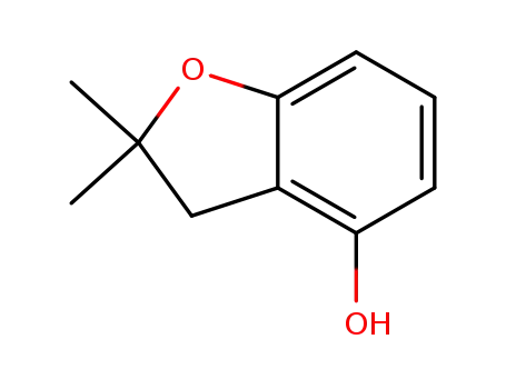 Molecular Structure of 4790-77-6 (4-Benzofuranol, 2,3-dihydro-2,2-dimethyl-)