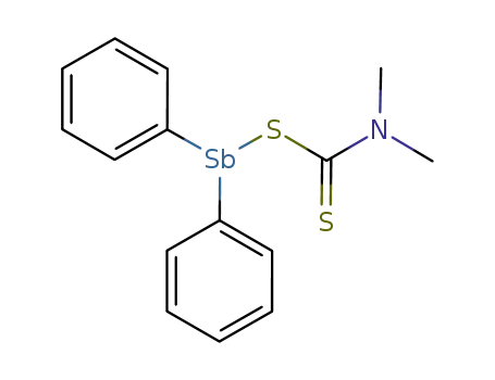 Molecular Structure of 1803-14-1 (Stibine,[(dimethylthiocarbamoyl)thio]diphenyl- (7CI,8CI))
