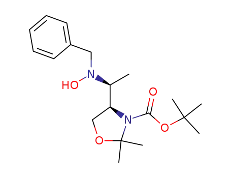3-Oxazolidinecarboxylic acid,
4-[(1S)-1-[hydroxy(phenylmethyl)amino]ethyl]-2,2-dimethyl-,
1,1-dimethylethyl ester, (4R)-