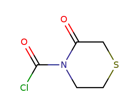 4-Thiomorpholinecarbonyl chloride, 3-oxo- (9CI)