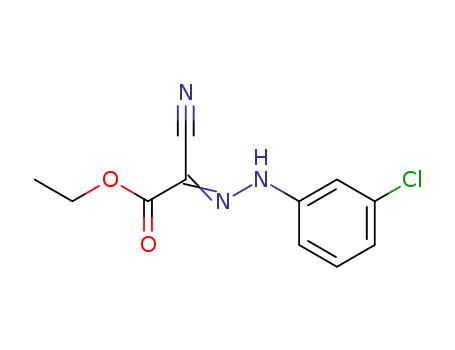 Molecular Structure of 36874-67-6 (ethyl (2Z)-[(3-chlorophenyl)hydrazono](cyano)ethanoate)