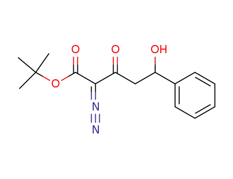 2-Diazo-5-hydroxy-3-oxo-5-phenyl-pentanoic acid tert-butyl ester