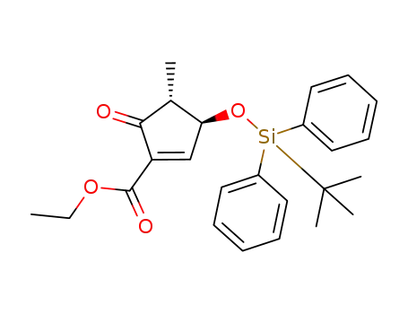 ethyl (3S,4R)-3-(tert-butyldiphenylsiloxy)-4-methyl-5-oxocyclopent-1-enecarboxylate