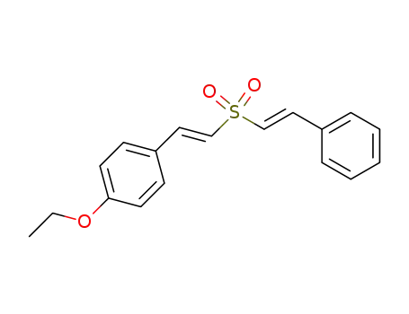 1-Ethoxy-4-[(E)-2-((E)-2-phenyl-ethenesulfonyl)-vinyl]-benzene