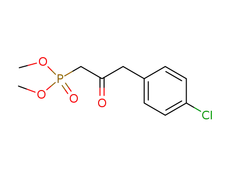 Molecular Structure of 61263-07-8 (Phosphonic acid, [3-(4-chlorophenyl)-2-oxopropyl]-, dimethyl ester)