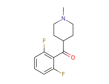 Molecular Structure of 84162-93-6 (1-Methyl-4-(2,6-difluorobenzoyl)piperidine)