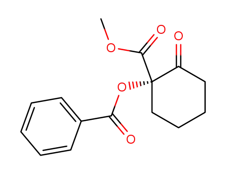 Cyclohexanecarboxylic acid, 1-(benzoyloxy)-2-oxo-, methyl ester, (S)-