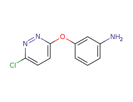 Molecular Structure of 30184-98-6 (3-(6-CHLORO-3-PYRIDAZINYLOXY)PHENYLAMINE)