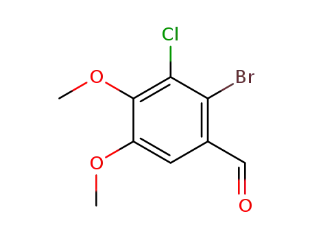 2-bromo-3-chloro-4,5-dimethoxy-benzaldehyde