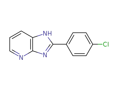 Molecular Structure of 952-13-6 (1H-Imidazo[4,5-b]pyridine, 2-(4-chlorophenyl)-)