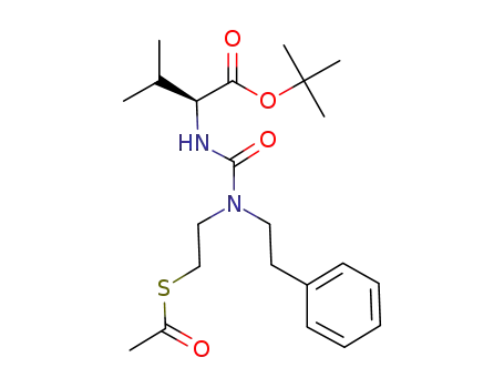 t-Butyl (2S)-2-[3-[2-(Acetylthio)ethyl]-3-phenethylureido]-3-methylbutyrate