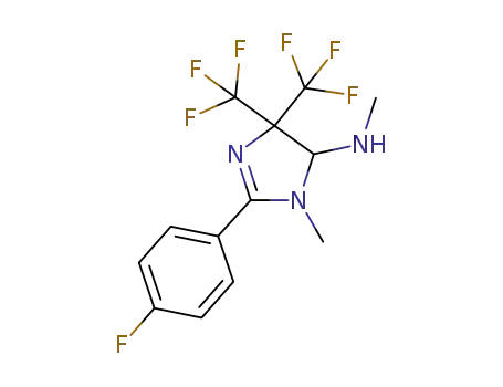 1H-Imidazol-5-amine,
2-(4-fluorophenyl)-4,5-dihydro-N,1-dimethyl-4,4-bis(trifluoromethyl)-