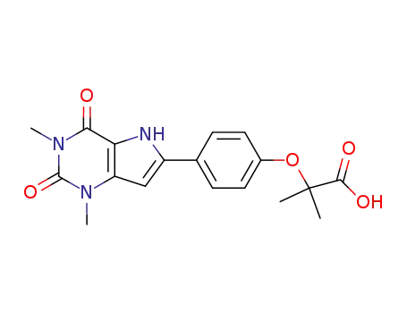Propanoic acid,
2-methyl-2-[4-(2,3,4,5-tetrahydro-1,3-dimethyl-2,4-dioxo-1H-pyrrolo[3,2-
d]pyrimidin-6-yl)phenoxy]-