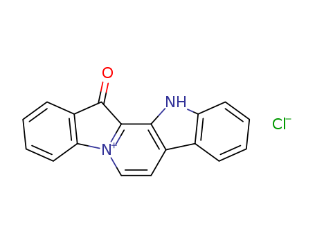 Pyrido[1,2-a:3,4-b']diindol-5-ium,12,13-dihydro-13-oxo-, chloride