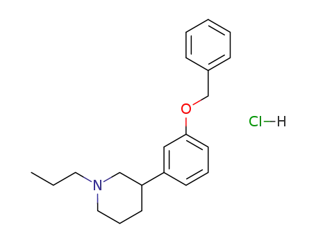 3-<3-(benzyloxy)phenyl>-N-propylpiperidine hydrochloride