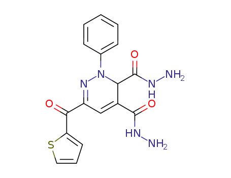 3,4-Pyridazinedicarboxylic acid,
2,3-dihydro-2-phenyl-6-(2-thienylcarbonyl)-, dihydrazide
