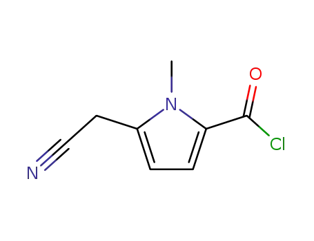 1H-피롤-2-카르보닐 클로라이드, 5-(시아노메틸)-1-메틸-(9CI)