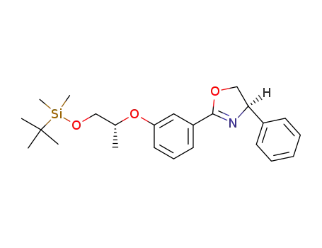 1-(tert-butyldimethylsilyloxy)-2(R)-[3-(4,5-dihydro-4(R)-phenyloxazol-2-yl)phenoxy]propane