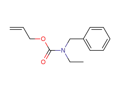 Molecular Structure of 141577-33-5 (Carbamic acid, ethyl(phenylmethyl)-, 2-propenyl ester)