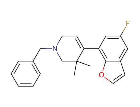 1-benzyl-3,3-dimethyl-4-(5-fluorobenzofuran-7-yl)-1,2,3,6-tetrahydropyridine