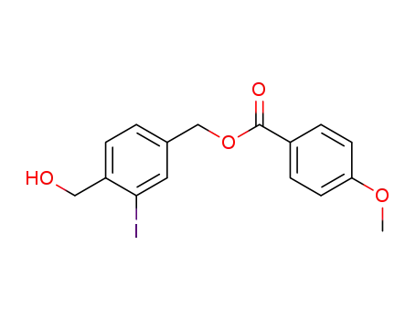 4-Methoxy-benzoic acid 4-hydroxymethyl-3-iodo-benzyl ester
