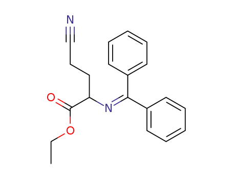 Butanoic acid, 4-cyano-2-[(diphenylmethylene)amino]-, ethyl ester