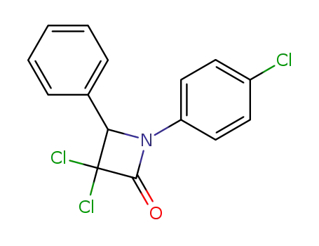 2-Azetidinone, 3,3-dichloro-1-(4-chlorophenyl)-4-phenyl-