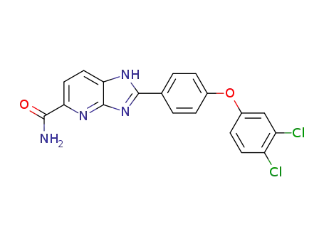 1H-Imidazo[4,5-b]pyridine-5-carboxamide,
2-[4-(3,4-dichlorophenoxy)phenyl]-