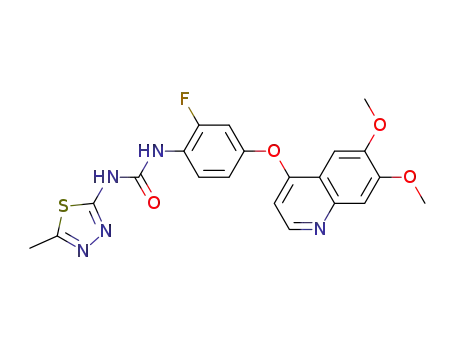 N-{4-[(6,7-Dimethoxy-4-quinolyl)oxy]-2-fluorophenyl}-N'-(5-methyl-1,3,4-thiadiazol-2-yl)urea