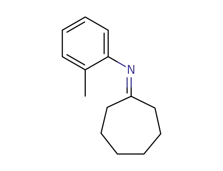 Benzenamine, N-cycloheptylidene-2-methyl-