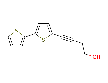 Molecular Structure of 1137-87-7 (3-Butyn-1-ol,4-[2,2'-bithiophen]-5-yl-)