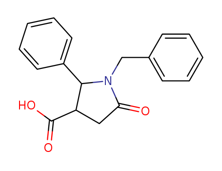 1-BENZYL-5-OXO-2-PHENYL-PYRROLIDINE-3-CARBOXYLIC ACID