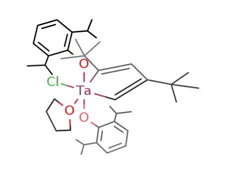 (C<sub>6</sub>H<sub>3</sub>(CH(CH<sub>3</sub>)2)2O)2Cl(C<sub>4</sub>H<sub>8</sub>O)Ta(C(C(CH<sub>3</sub>)3CHC(C(CH<sub>3</sub>)3)CH))