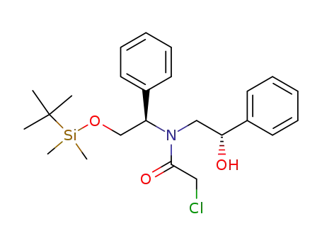 <i>N</i>-[2-(<i>tert</i>-butyl-dimethyl-silanyloxy)-1-phenyl-ethyl]-2-chloro-<i>N</i>-(2-hydroxy-2-phenyl-ethyl)-acetamide