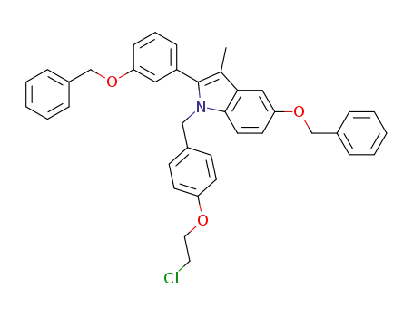 5-Benzyloxy-2-(3-benzyloxy-phenyl)-1-[4-(2-chloro-ethoxy)-benzyl]-3-methyl-1H-indole