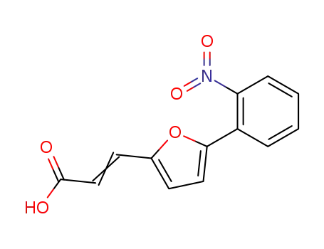 Molecular Structure of 58110-36-4 (3-(5-(2-NITROPHENYL)FURAN-2-YL)ACRYLIC)