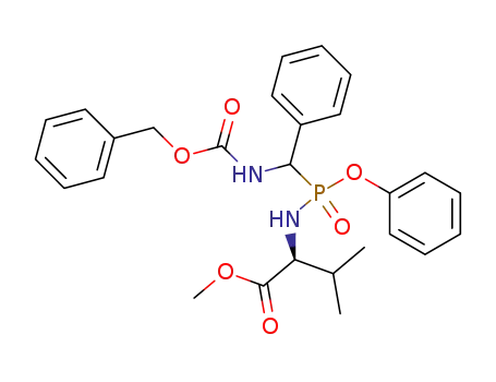 methyl N-[[{[(benzyloxy)carbonyl]amino}(phenyl)methyl](phenoxy)phosphoryl]-L-valinate