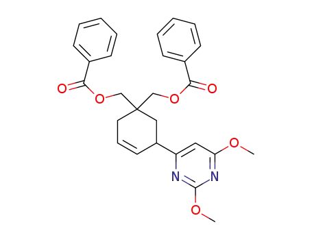 [5-(2,6-dimethoxypyrimidin-4-yl)cyclohex-3-ene-1,1-diyl]bis(methylene) dibenzoate